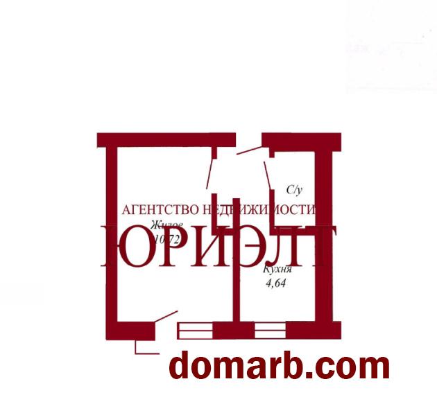 Купить Пинск Купить Квартиру 1972 г. 20.13 м2 2 этаж 1-ная 60 лет Октяб в городе Пинск
