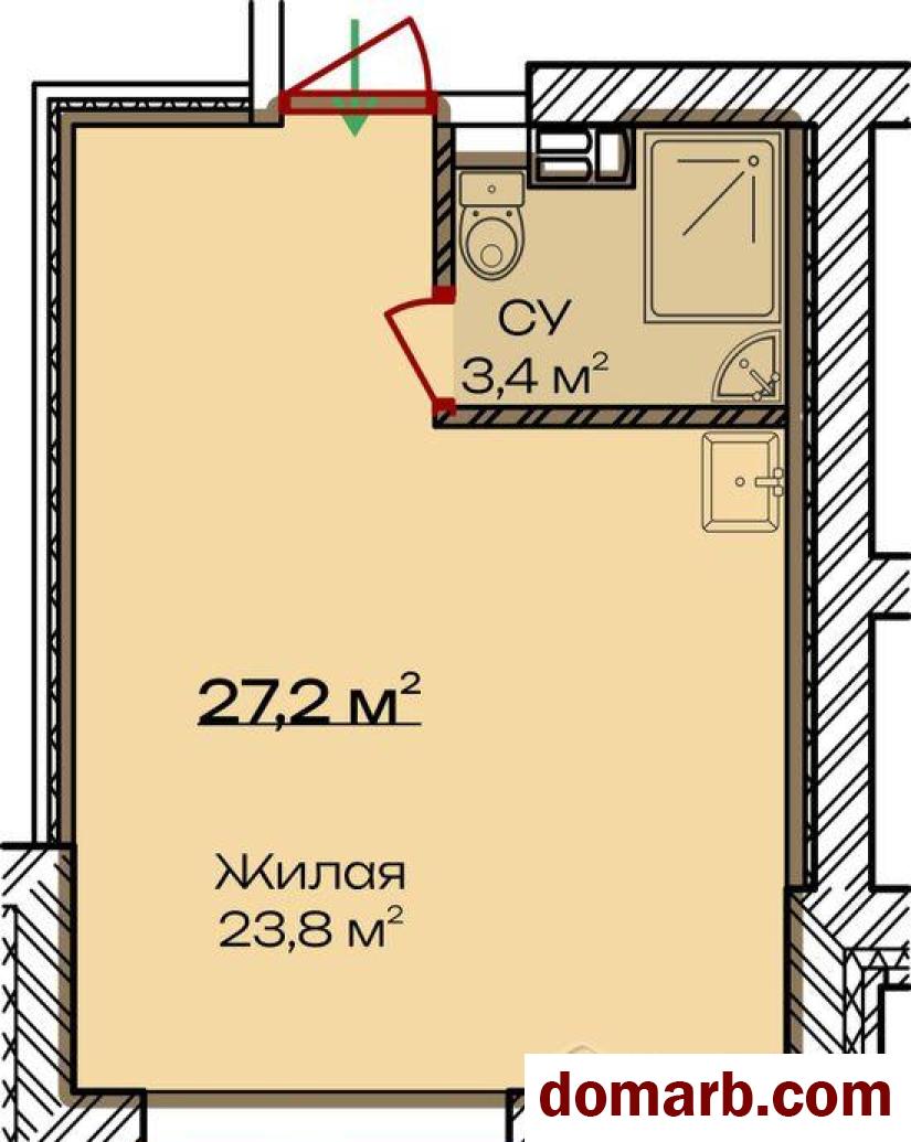Купить Смолевичи Купить Квартиру 2027 г. 27.2 м2 3 этаж 1-ная Лисья Г в городе Смолевичи