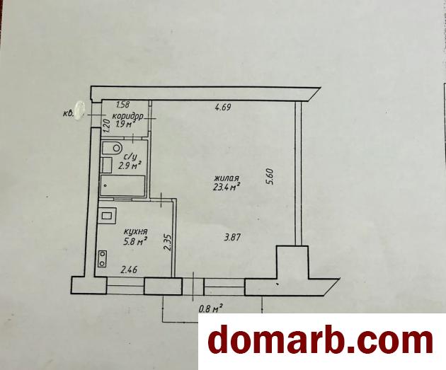 Купить Минск Купить Квартиру 1964 г. 34.8 м2 4 этаж 1-ная Розы Люксем в городе Минск