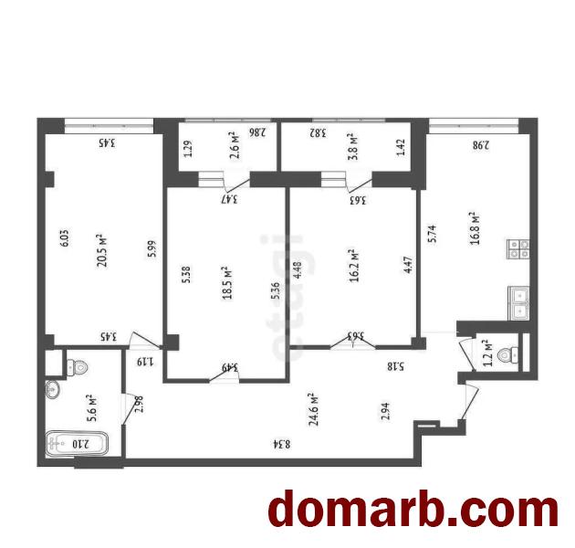 Купить Минск Купить Квартиру 2008 г. 109.8 м2 15 этаж 3-ная Пулихова у в городе Минск