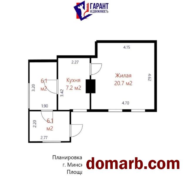 Купить Минск Купить Квартиру 1962 г. 40.1 м2 1 этаж 1-ная Славянская  в городе Минск
