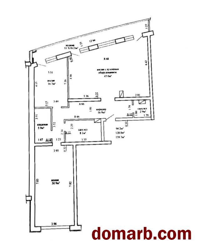 Купить Минск Купить Квартиру 2018 г. 139.3 м2 13 этаж 3-ная Победител� в городе Минск