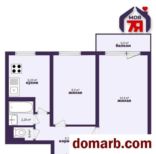 Купить Солигорск Купить Квартиру 1970 г. 37.8 м2 4 этаж 2-ная Набере� в городе Солигорск