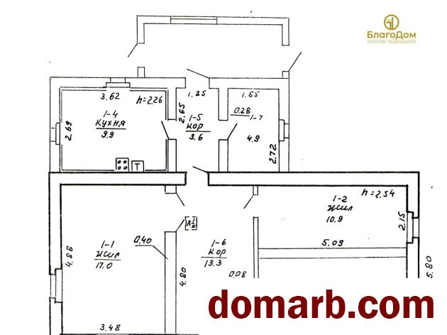 Купить Колодищи Купить Квартиру 1984 г. 72.6 м2 1 этаж 3-ная Ленина у в городе Колодищи