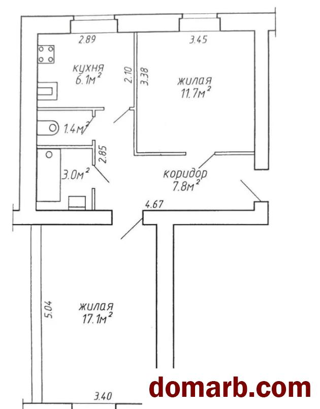 Купить Минск Купить Квартиру 1956 г. 47.1 м2 1 этаж 2-ная Красноарме� в городе Минск