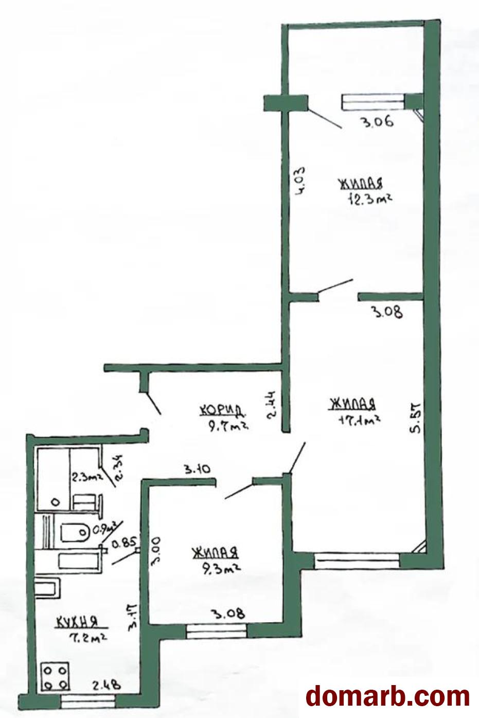 Купить Минск Купить Квартиру 1998 г. 58.8 м2 5 этаж 3-ная Пимена Панч в городе Минск