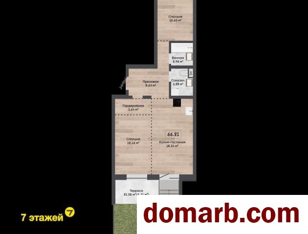 Купить Колодищи Купить Квартиру 2026 г. 66.21 м2 1 этаж 3-ная Лавандо в городе Колодищи