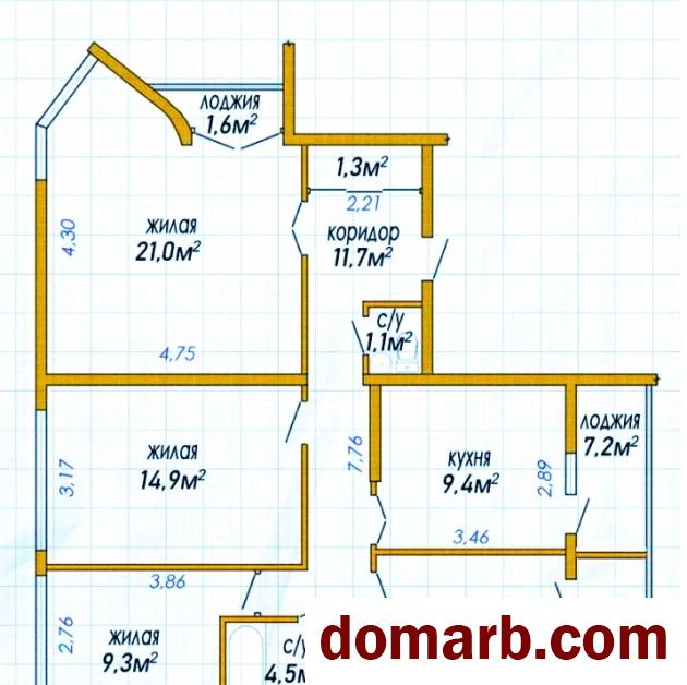 Купить Минск Купить Квартиру 1970 г. 100 м2 4 этаж 4-ная проспект Не� в городе Минск