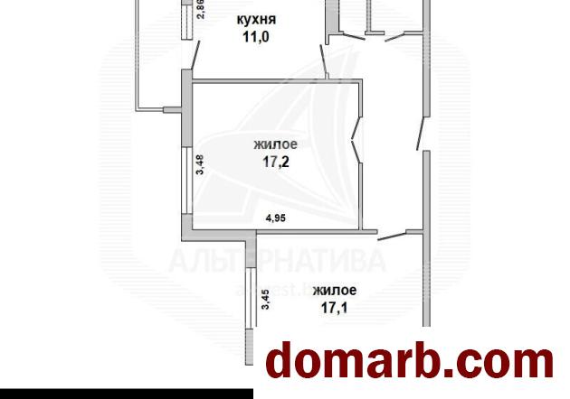 Купить Брест Купить Квартиру 2021 г. 59.4 м2 1 этаж 2-ная Грюнвальдс� в городе Брест