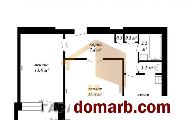 Купить Брест Купить Квартиру 1971 г. 49.4 м2 1 этаж 2-ная Набережная  в городе Брест
