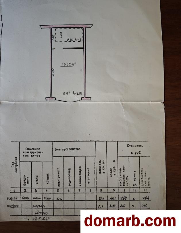Купить Осиповичи Купить Гараж 18.30 м2 1 этаж 1-ная Социалистичес� в городе Осиповичи