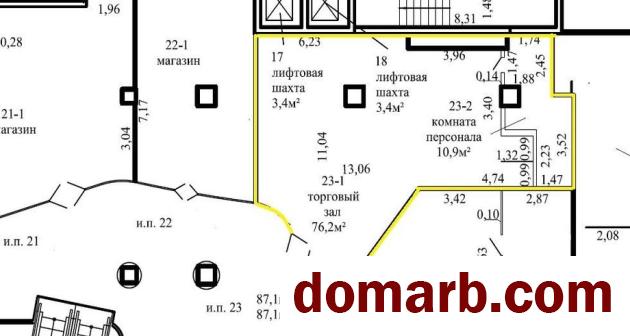 Купить Могилёв Арендовать коммерческую недвижимость 87.1 м2 1 э� в городе Могилёв