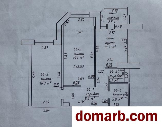 Купить Барановичи Купить Квартиру 2015 г. 61.4 м2 8 этаж 2-ная Марфи� в городе Барановичи