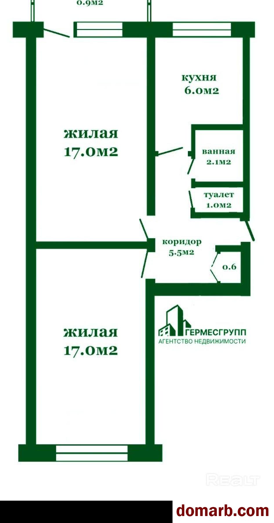 Купить Лида Купить Квартиру 1973 г. 49.2 м2 3 этаж 2-ная Ленинская ул в городе Лида