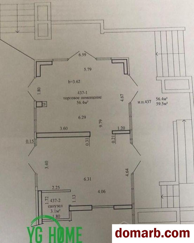 Купить Минск Арендовать коммерческую недвижимость 59.5 м2 Миха� в городе Минск