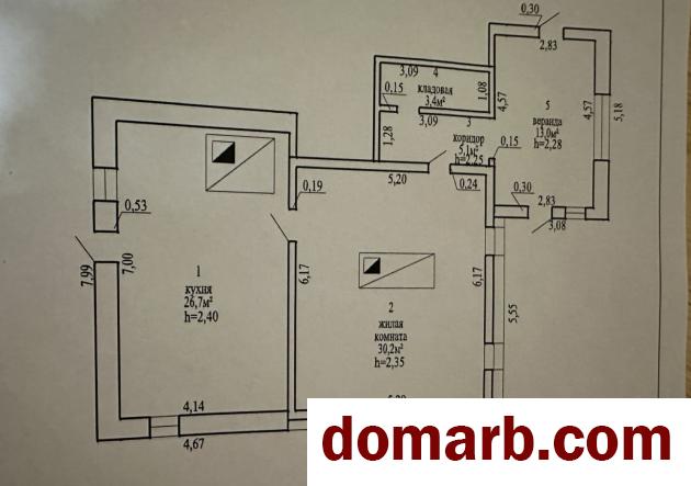 Купить Дукора Купить Дом 1948 г. 78.4 м2 1 этаж 1-ная Червякова ул. $330 в городе Дукора