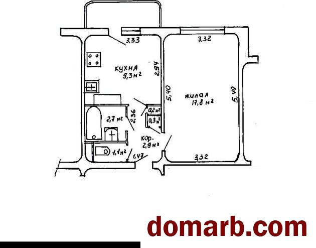 Купить Минск Купить Квартиру 1990 г. 34.3 м2 4 этаж 1-ная Гинтовта ул в городе Минск