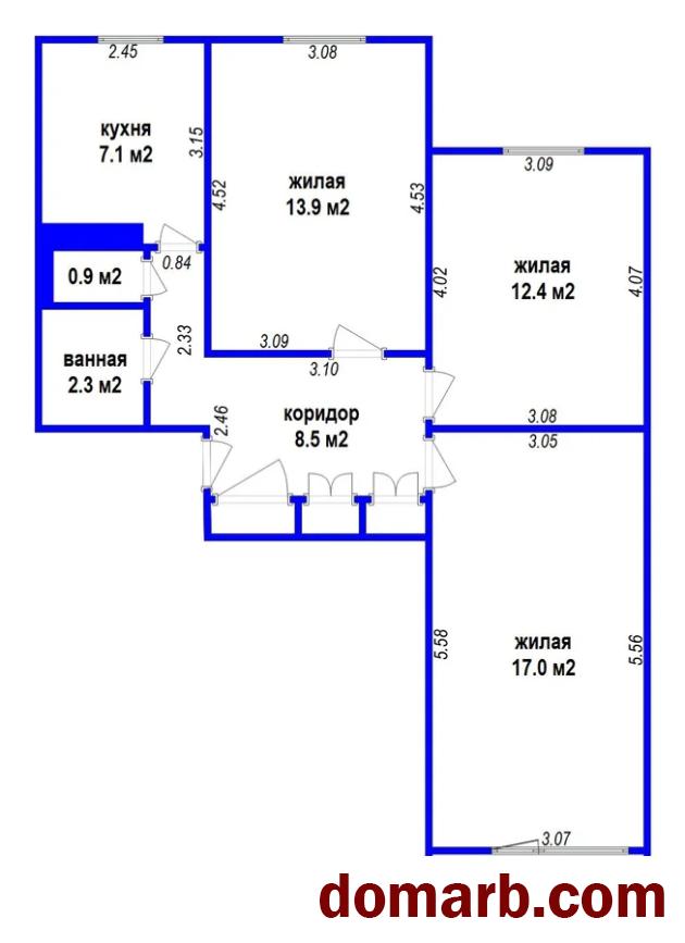 Купить Минск Купить Квартиру 1990 г. 63.2 м2 5 этаж 3-ная Кунцевщина  в городе Минск