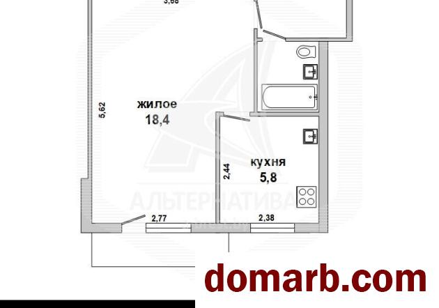 Купить Брест Купить Квартиру 1965 г. 30.2 м2 2 этаж 1-ная Скорины наб в городе Брест