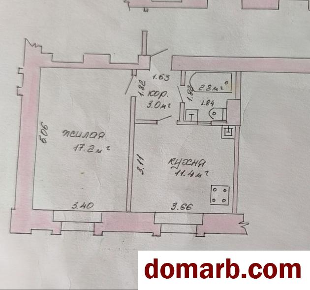 Купить Барановичи Купить Квартиру 1940 г. 34.5 м2 2 этаж 1-ная Желез� в городе Барановичи