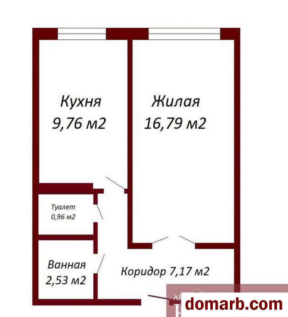 Бобруйск, купить квартиру, 1 комната, 36 квадратов, 21000$, ул. Гагарина 7А