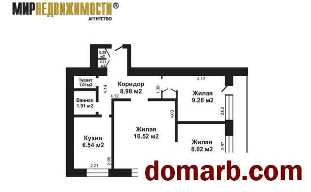 Купить Минск Купить Квартиру 1971 г. 55,1 м2 2 этаж 3-ная Сердича ул.  в городе Минск