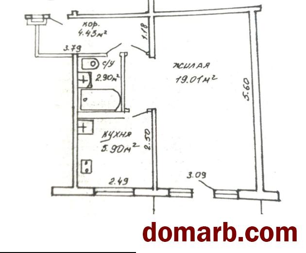 Купить Минск Купить Комнату 1961 г. 32.24 м2 2 этаж 1-ная Кедышко ул. $ в городе Минск