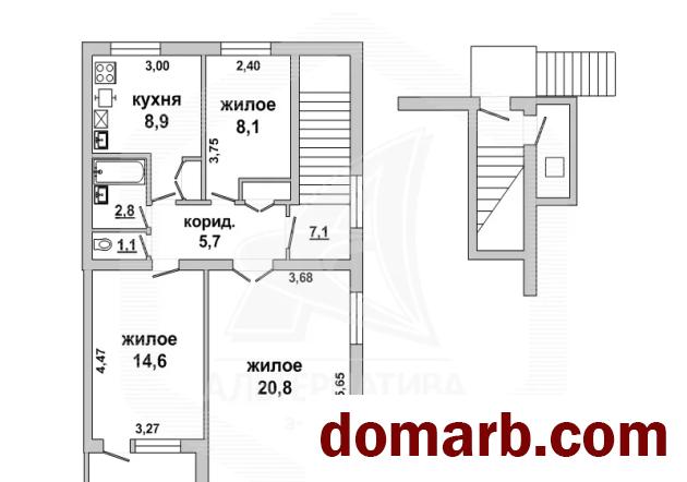 Купить Лука Купить Квартиру 70,3 м2 1 этаж 3-ная $15000 в городе Лука