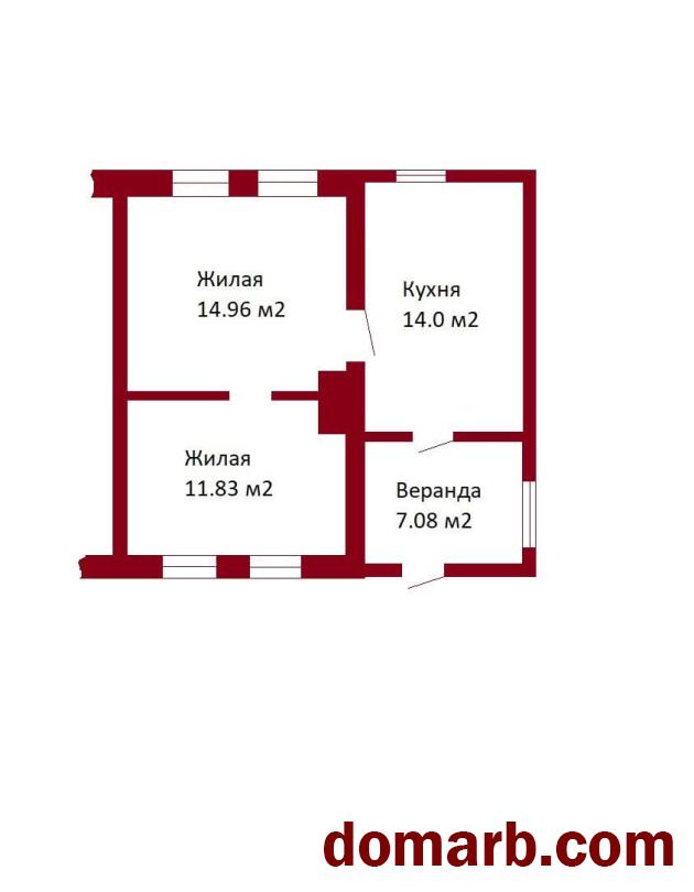 Купить Бобруйск Купить Дом 47.87 м2 1 этаж 2-ная пер. Гоголя 1-й ул. $ в городе Бобруйск