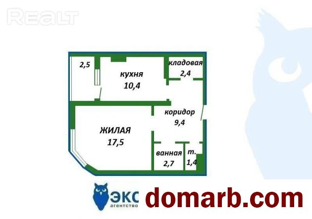 Купить Ждановичи Купить Квартиру 2007 г. 43,8 м2 1 этаж 1-ная Парков в городе Ждановичи