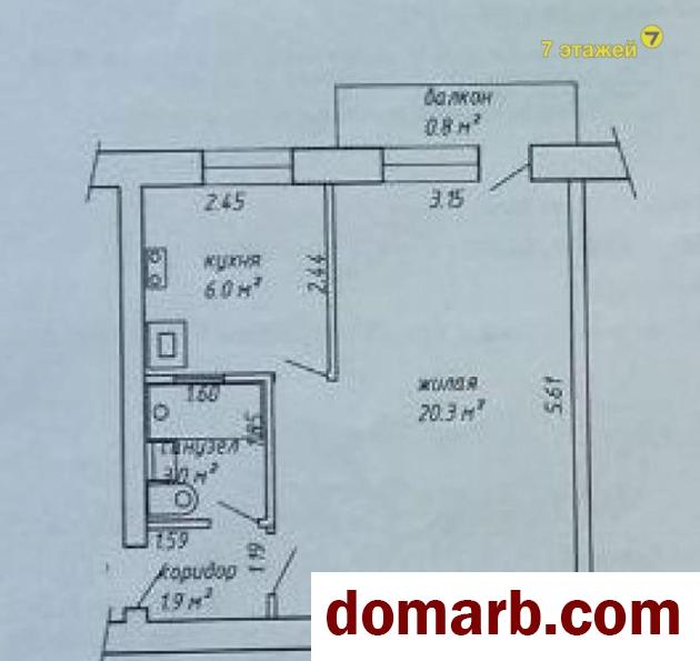 Купить Минск Купить Квартиру 1965 г. 31,2 м2 2 этаж 1-ная Коржа ул. $490 в городе Минск