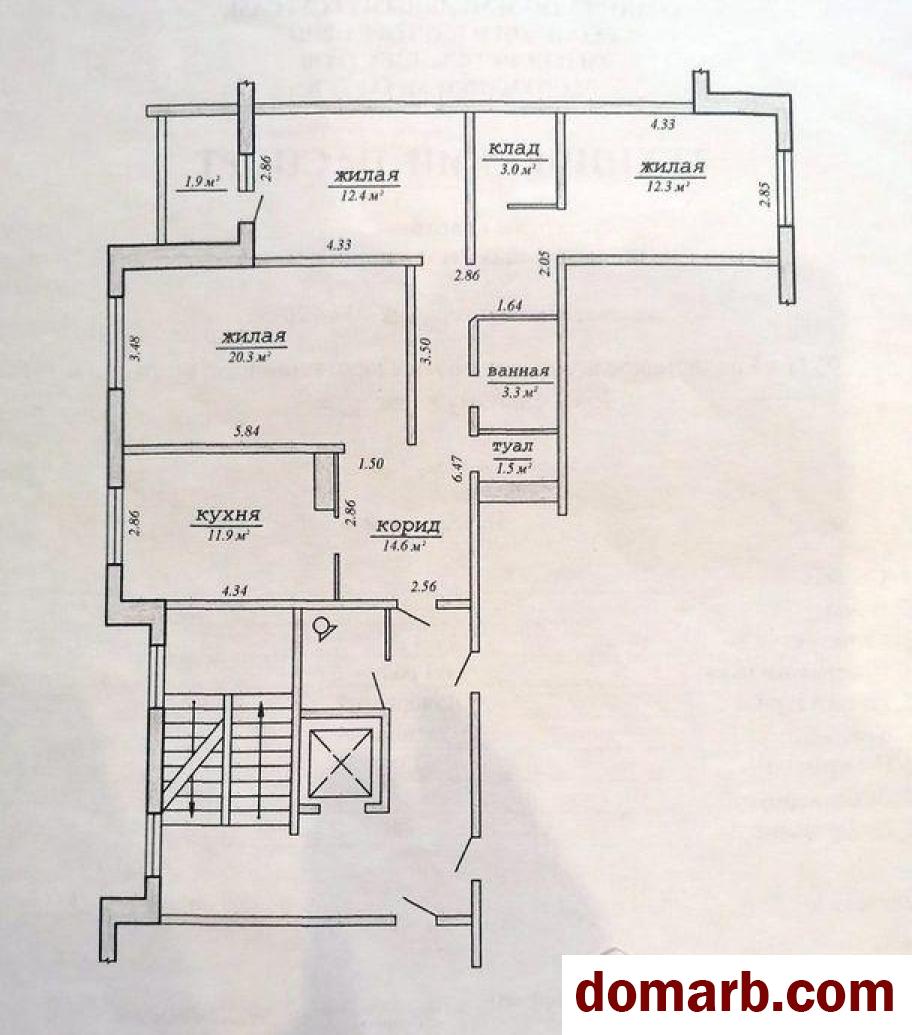 Купить Гродно Купить Квартиру 2005 г. 79,3 м2 3 этаж 3-ная Соломовой  в городе Гродно