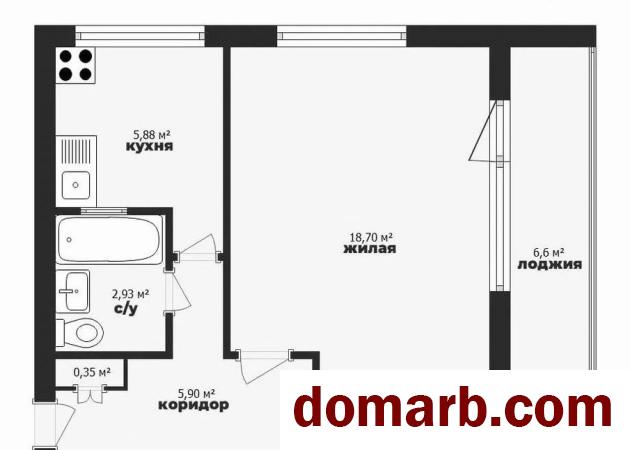 Купить Минск Купить Квартиру 1969 г. 33,8 м2 4 этаж 1-ная Кольцова ул в городе Минск