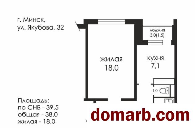 Купить Минск Купить Квартиру 1978 г. 38 м2 8 этаж 1-ная Якубова ул. $5 в городе Минск