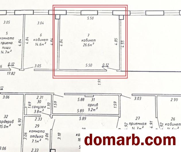 Купить Брест Арендовать коммерческую недвижимость 26,6 м2 2 эта в городе Брест