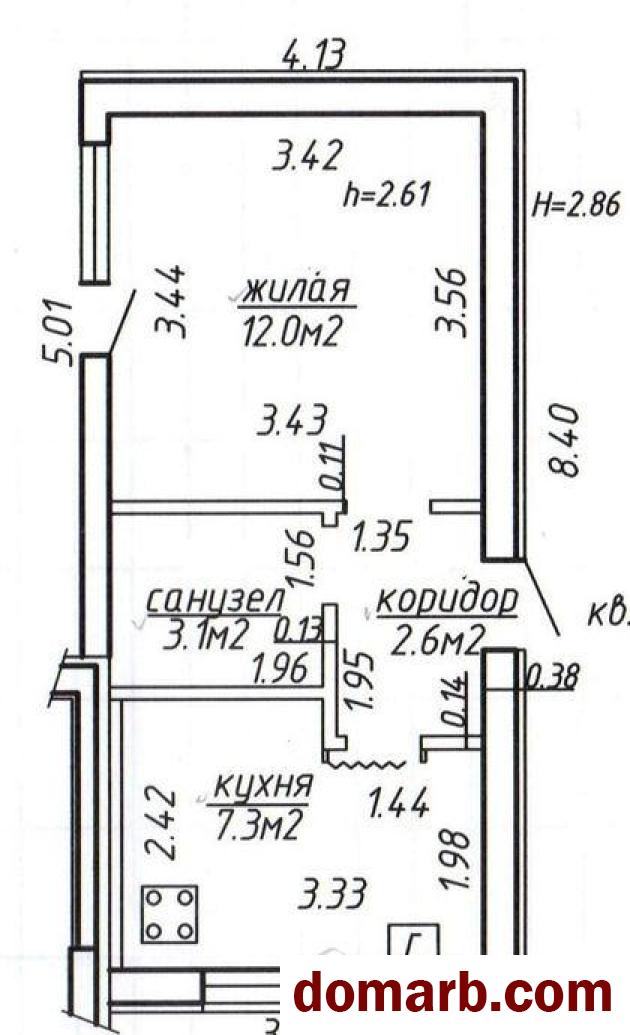 Купить Минск Купить Квартиру 2015 г. 25 м2 1 этаж 1-ная 1-й переок Зу в городе Минск