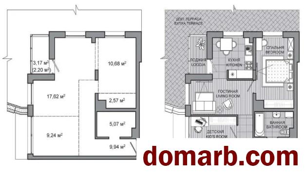 Купить Минск Купить Квартиру 2022 г. 58 м2 2 этаж 3-ная Игоря Лученк в городе Минск