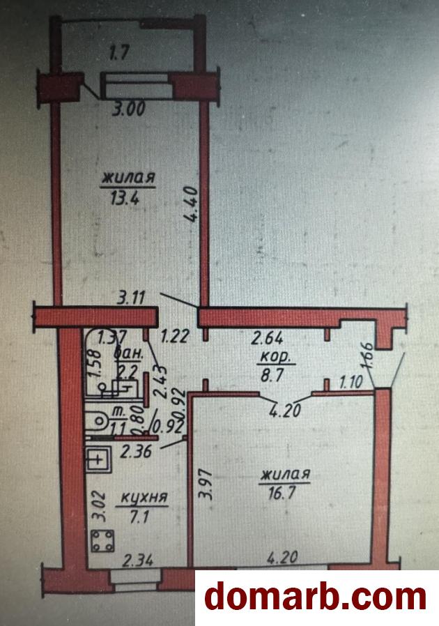 Купить Орша Купить Квартиру 1974 г. 49.2 м2 1 этаж 2-ная Мира ул. $26500 в городе Орша