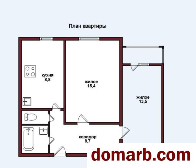 Купить Молодечно Купить Квартиру 1998 г. 50.1 м2 5 этаж 2-ная Ларина  в городе Молодечно