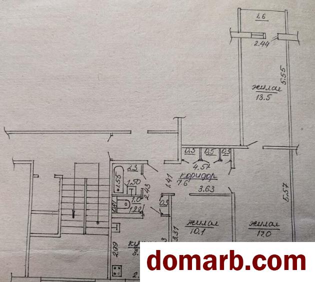 Купить Солигорск Купить Квартиру 1976 г. 61.8 м2 2 этаж 3-ная Парков в городе Солигорск