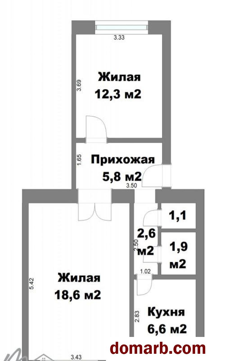 Купить Ждановичи Купить Квартиру 1977 г. 48.9 м2 1 этаж 2-ная Кольце в городе Ждановичи