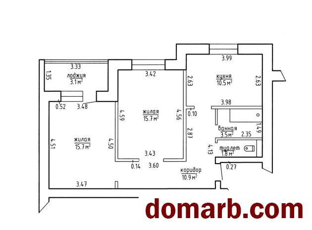 Купить Боровляны Купить Квартиру 2010 г. 61.2 м2 4 этаж 2-ная 40 лет П в городе Боровляны