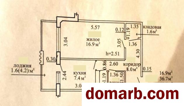 Купить Новополоцк Купить Квартиру 1989 г. 36,7 м2 12 этаж 1-ная Молод в городе Новополоцк