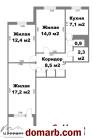 Минск Купить Квартиру 1996 г. 65.5 м2 9 этаж 3-ная Слободская 