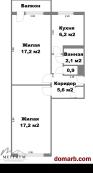 Минск Купить Квартиру 1967 г. 50.5 м2 3 этаж 2-ная Уборевича у